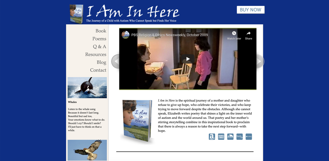 I Am In Here website home page
